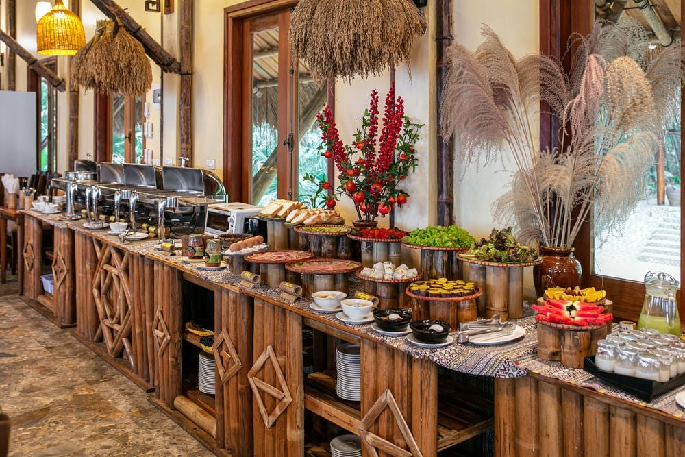 Restaurant (7) Bamboo Restaurant Mai Chau Hideaway Lake Resort